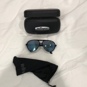 Revo Phoenix black with blue mirror lenses